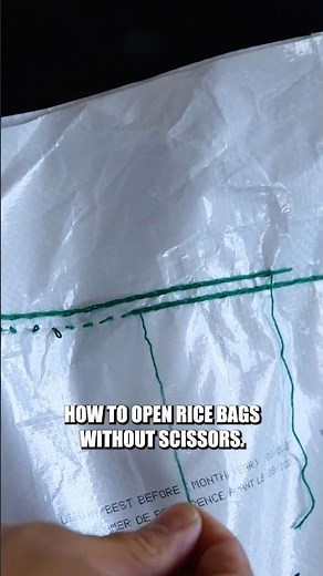 How to Open Rice Bags Without Scissors