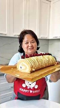The easiest sponge cake roll recipe that melts in your mouth #roll #spongecake #recipe