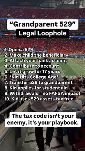 31K views · 334 reactions | The tax code is a playbook, not your enemy. Tools like the “Grandparent 529” can help you save money the smart way, but most people have never been taught how any of this works. That is why I created my free beginners investing class. I grew up poor, became a licensed stockbroker, and now I teach the basics so real people can start building wealth with confidence. | BetterWallet | Facebook