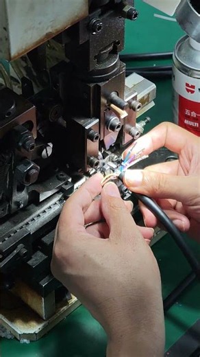 Wire harness terminal connection.#custom #factory #bodiotech #electronic #cable #wiringharness