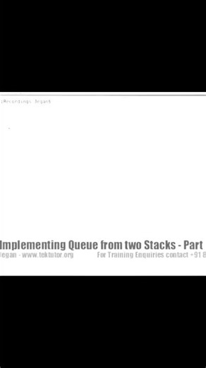 implement queue from two stacks #stacks #queues #queuefromstacks #intership