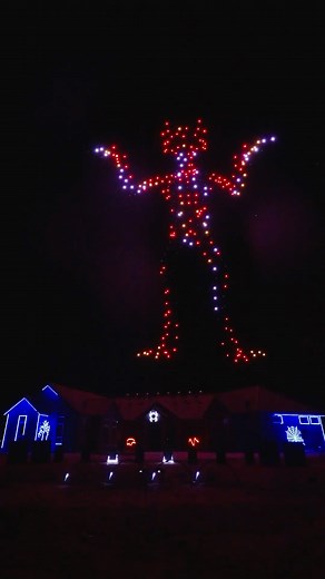 9K views · 200 reactions | Halloween weekend without a spooktacular drone show is the scariest thing we could imagine  What Halloween themed design would you love to see in the sky? ️ If you're in the DFW area, we are doing two Halloween drone shows tonight at 7:30 and 8:30pm - visit us at 1729 Sawtooth Oak Trail in Keller to catch them! | Sky Elements Drones | Facebook