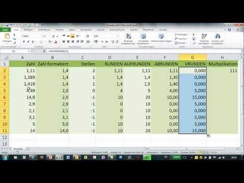 Excel - ROUND, ROUND UP and ROUND DOWN