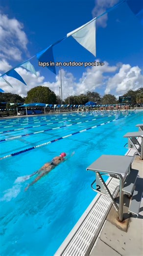 Ava Tankersley on Instagram: "Swimming is the most humbling sport I haven’t swam laps in over a year, but when there’s an outdoor 50m pool I can’t resist 🌞 #swimming #florida"