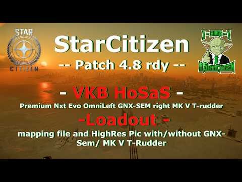 VKB HoSaS loadout - Patch 4.8 and beyond + highres image #StarCitizen - 4K -