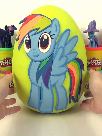 Rainbow Dash Play-Doh Egg Unboxing