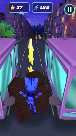 Fast gameplay from PJ Mask! Can you dodge the obstacles and collect all the coins? #minigames