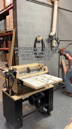 Perfect for all size woodshops 😎 #Woodmaster #WoodworkingTools #WoodshopLife #MadeInUSA | Woodmaster Tools