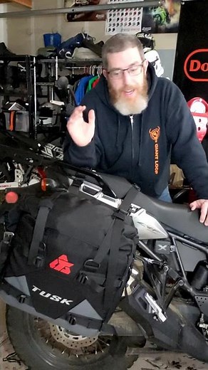 Tusk Pilot Soft Panniers Overview: Budget-Friendly Motorcycle Soft Luggage |Dual Sport #Shorts|