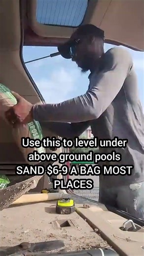 What to use to level above ground pools