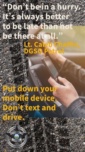 1.3K views · 11 reactions | Texting while driving is the most dangerous type of disruption to your attention, as it combines visual, manual and cognitive distraction. Those messages can wait until you are out of the vehicle. #DriveSafe | Douglas County Sheriff's Office | Facebook