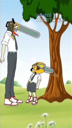 reverse saw - chainsaw man #animation #chainsawman #funny