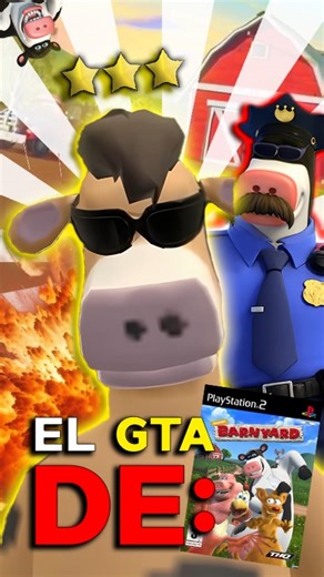 🐮The Farm Game for PS2 that was a GTA🥛 #barnyard #grandtheftauto #thefarm #ps2 #gtaps2 #xd
