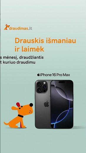 Pirk draudima – laimėk telefoną!
