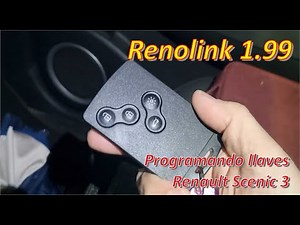 Programando llaves con Renolink, programming keys, en Renault Scenic 3