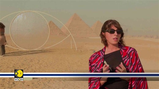 'Forever Is Now': Contemporary Art Exhibition Held Beside Pyramids In Egypt