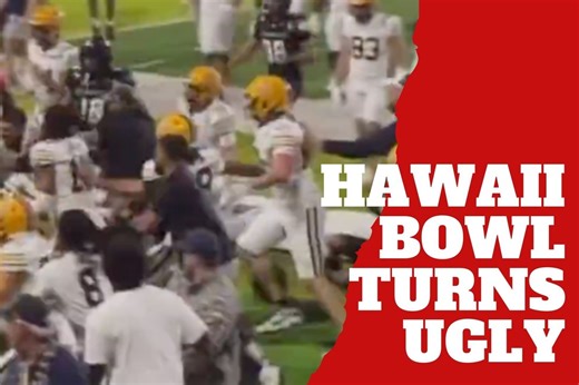 The Hawaii Bowl turned into a Christmas Eve brawl