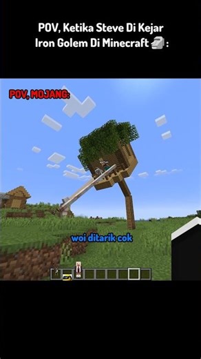 Ketika Steve Di Kejar Iron Golem🗿
