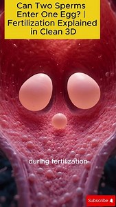 Can Two Sperms Enter One Egg? | Fertilization Explained in Clean 3D