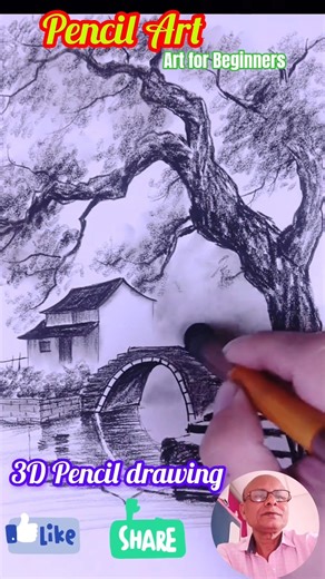 Pencil Art #shorts #viral #art #drawing #ytshort #artwork 🤠