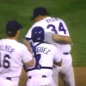 2.2M views · 38K reactions | 30 years ago today, Nolan Ryan taught Robin Ventura to respect his elders. On a hot Texas night back in '93, things boiled over between 26-year-old Robin Ventura and 46-year-veteran pitcher Nolan Ryan in one of the craziest bench-clearing brawls in baseball history. Ryan would go on to win the game and remind everyone that you don't mess with Texas. | Homage | Facebook