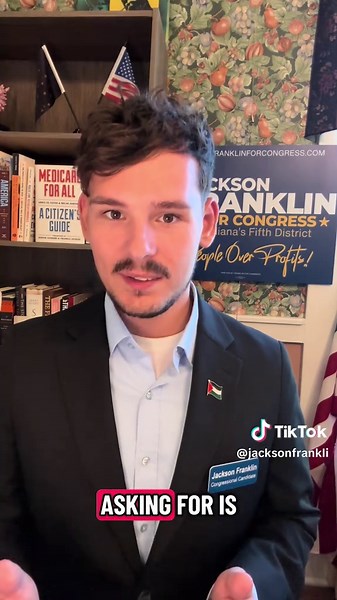 I stand in solidarity with the students at Ball State University (Muncie) in calling for the uni to divest from groups that are invested in war crimes in Ga za #peopleoverprofits #franklinforcongress
