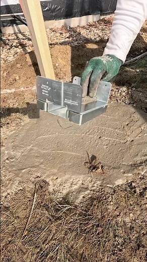 Simpson 6x6 Post Base #contractor #diy #construction #carpentry #deck #homeimprovement #fyp #tools