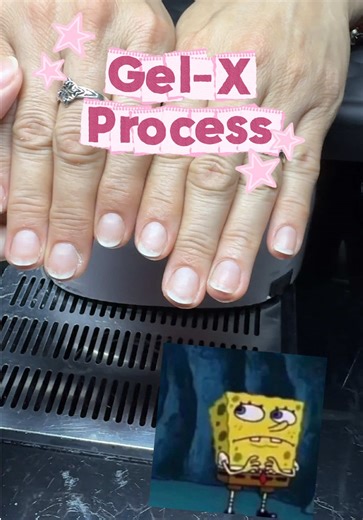 Doing My Mom's Nails with Gel-X Techniques