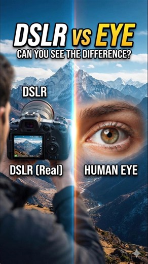 DSLR vs EYE 😱
