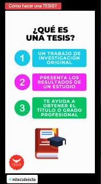 🔻What is a thesis and how to write one easily and without complications?🔻🔺|Rocio Lima✨