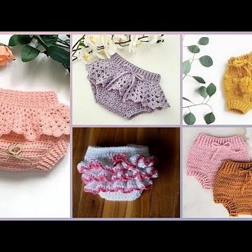 Very Pretty And Cute Free HandMade Crochet Easy Baby Diaper Cover Pattern Design Ideas