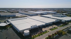 Aerial Wide View Logistics Park Warehouse Stock Footage Video (100% Royalty-free) 1096906263 | Shutterstock