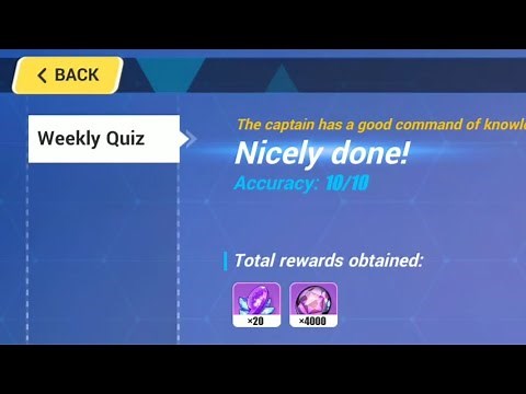 [Honkai Impact 3] Weekly Quiz Daily All Answers Ver 4.0 #1