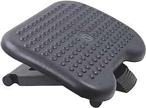 Under Desk Footrest Adjustable Height Comfy Foot Rest with 30 Degree Angle Adjustment for Comfort Home, Office Pressure Relief