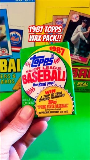 1987 Topps Wax Pack!! #sportscards #packopening #shorts