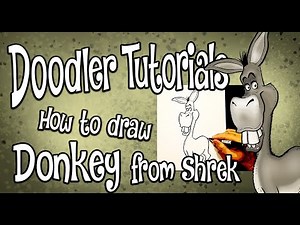 How to Draw Donkey from Shrek | STEP BY STEP DOODLER TUTORIAL