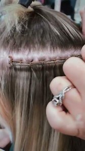 How to Apply Hair Weft With Beads? #hairextensionsupplier #hairextensions #hairstyle #ugeat