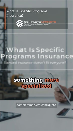 What Is Specific Programs Insurance?