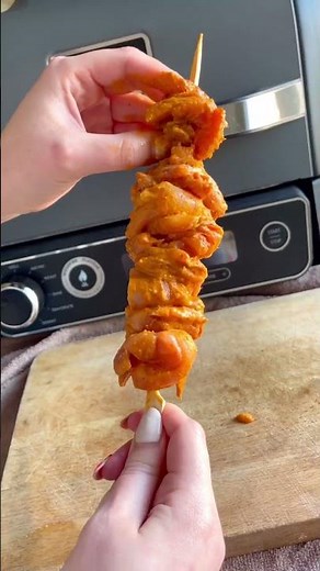 Thai Chicken Satay Skewers recipe using the Ninja Woodfire 😍🔥