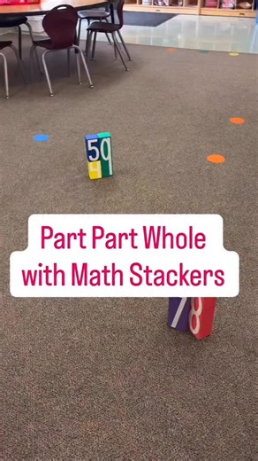 We love using our @mathstackers to help kids build and see the relationship between numbers! Comment “math” for a link to shop Math Stackers! • • • | Teacher Tricks Times Two