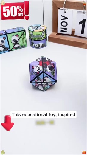 Puzzle and infinite Rubik's Cube, allowing children to exercise their hands-on skills while playing