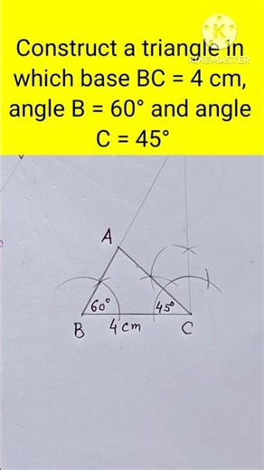 Construction of Triangle, #shortsfeed