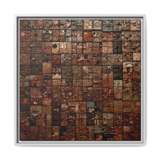 Delta Mud & Rain Mosaic Abstract Wall Art | Mississippi Delta Canvas Print - Etsy