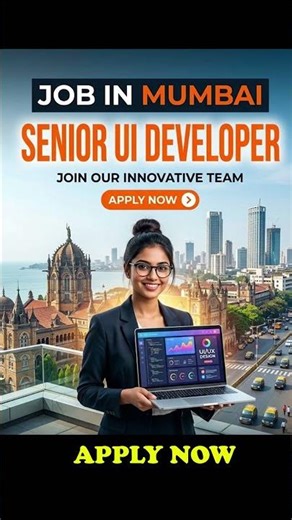 Job In Mumbai Senior UI Developer #shorts