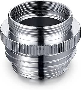 Brass Faucet Adapter, Kitchen Sink Faucet Adapter to Garden Hose, Multi-Thread Garden Hose Adapter for Female to Male, Chrome Finished