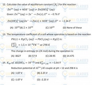 Calculate the value of equilibrium constant \left(K_{f}\right) ... | Filo