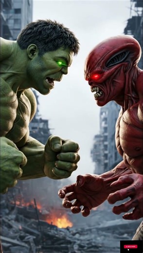 HULK vs ALIEN HULK 🔥 | The Most Powerful Battle Ever |#shorts #ai