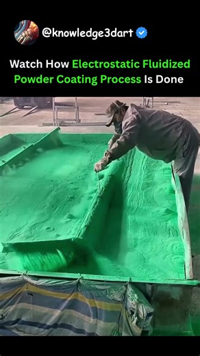 Watch How Electrostatic Fluidized Powder Coating Process Is Done