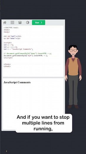JavaScript Comments - Part 4 - Comments for Debugging - #w3schools #javascript #programming