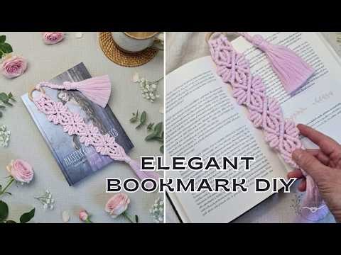 DIY Macrame Bookmark Tutorial | Elegant Flower Design 🌸